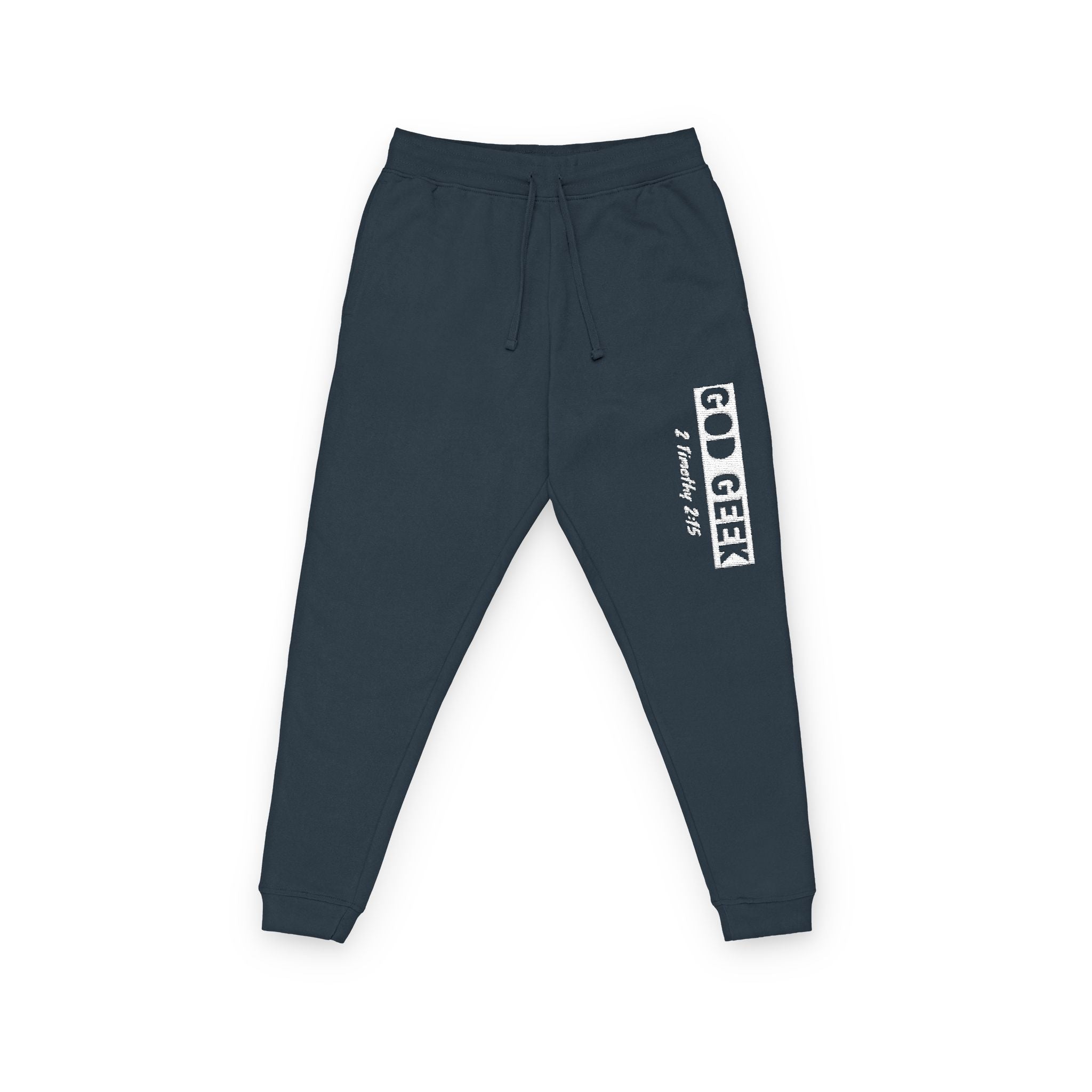 Geek Fleece Embroidered Joggers- "The Bar"