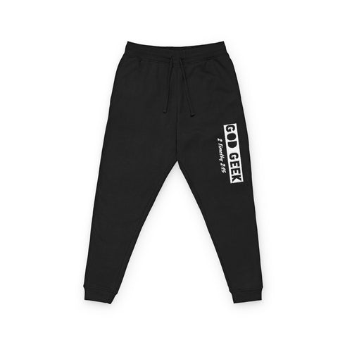 Geek Fleece Embroidered Joggers- "The Bar"