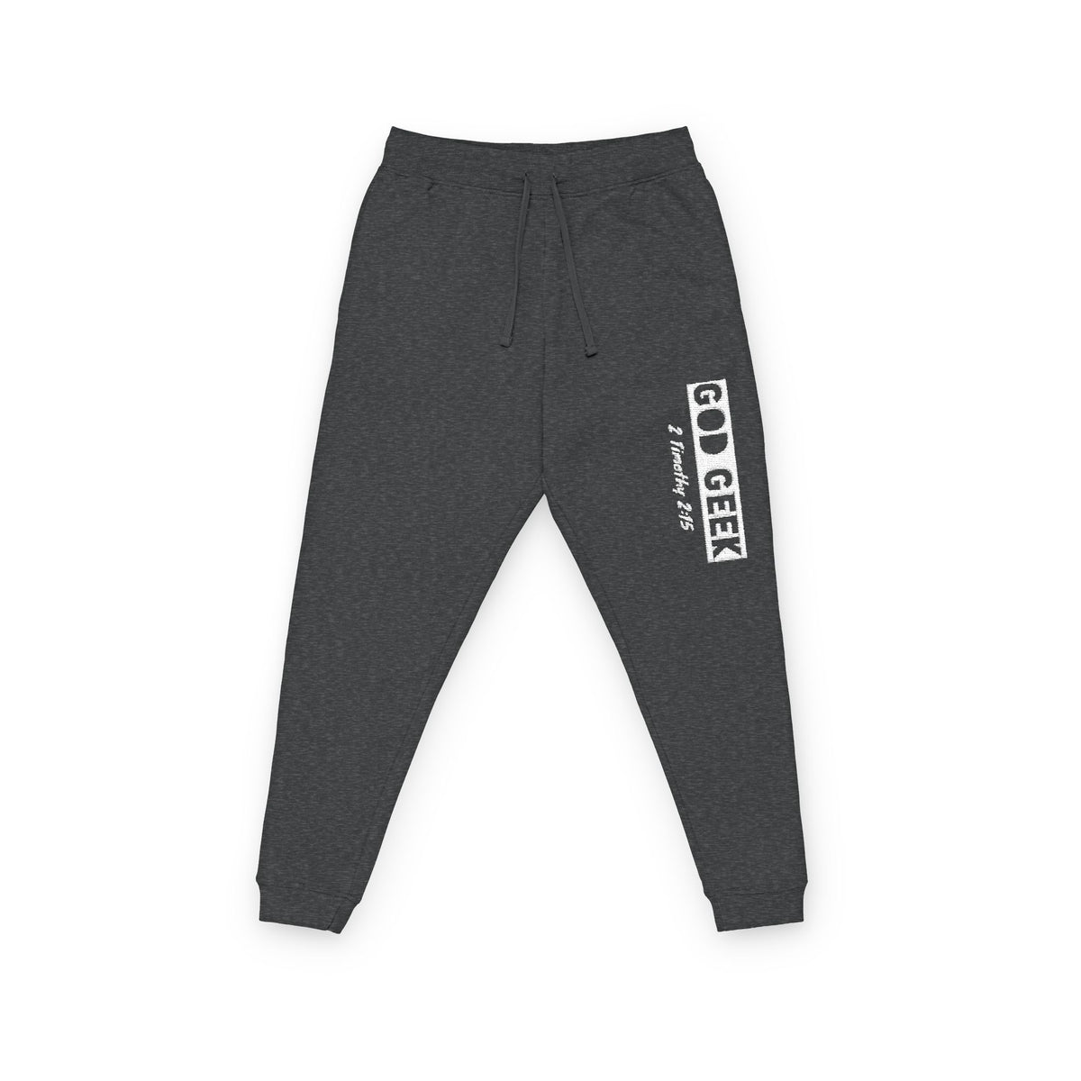 Geek Fleece Embroidered Joggers- "The Bar"