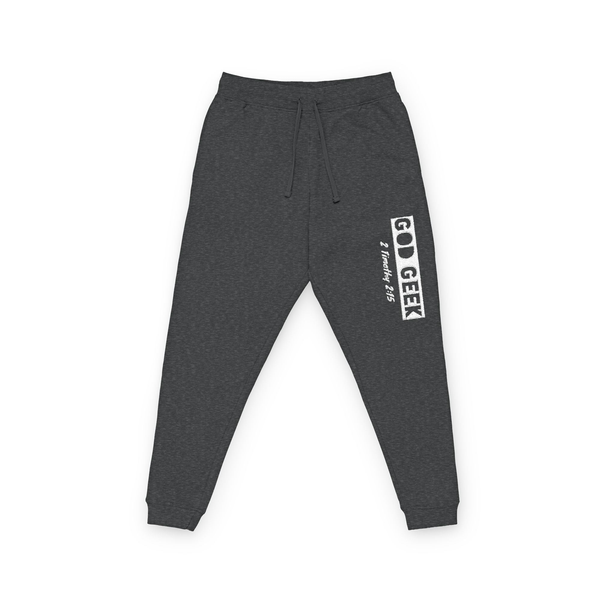 Geek Fleece Embroidered Joggers- "The Bar"